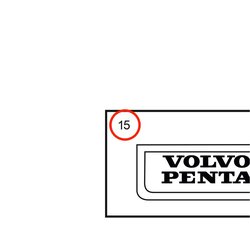 Pegatina Original Volvo Penta VOP3583091 | D2-55