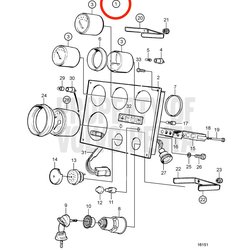 Original Volvo Penta Instrumententafel VOP3587074 | MD2030
