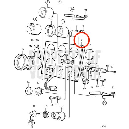 Original Volvo Penta Instrumententafel VOP860182 | MD2010