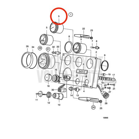 Voltímetro Original Volvo Penta VOP873200 | MD2010