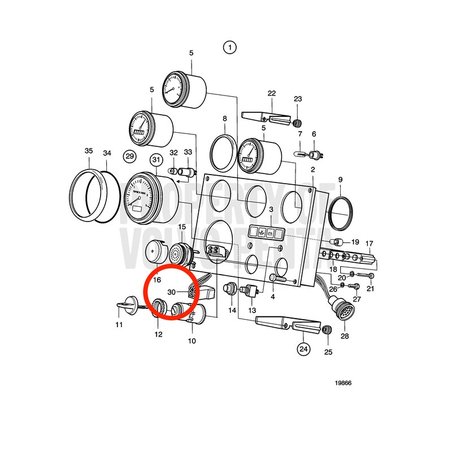 Cavo originale Volvo Penta VOP874096 | MD2010