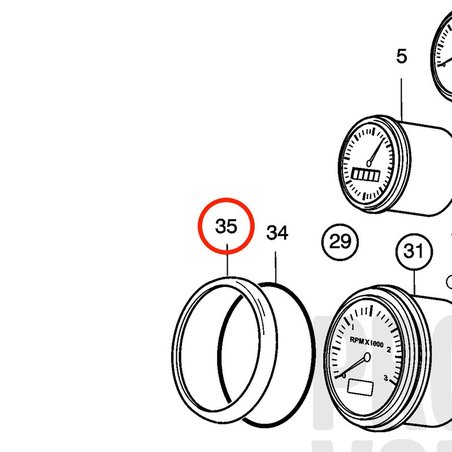 Original Volvo Penta Ring VOP873683 | D2-75