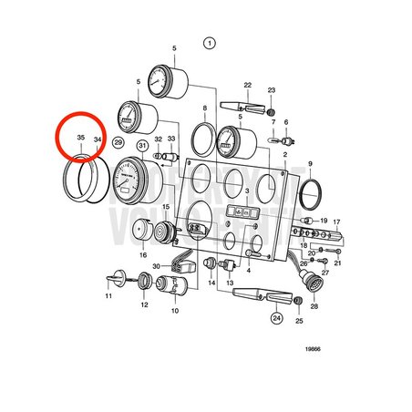 Original Volvo Penta Ring VOP873683 | D2-75