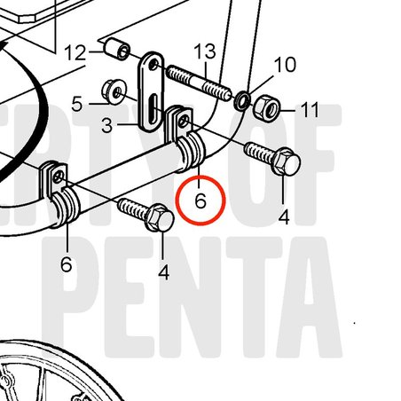 Original Volvo Penta Klemme VOP949850 | D2-75