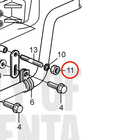 Tuerca Original Volvo Penta VOP3583789 | D2-75