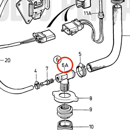 Original Volvo Penta Winkelnippel VOP943516 | D2-75