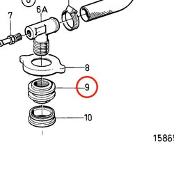 Portarretén Original Volvo Penta VOP3581430 | D2-75