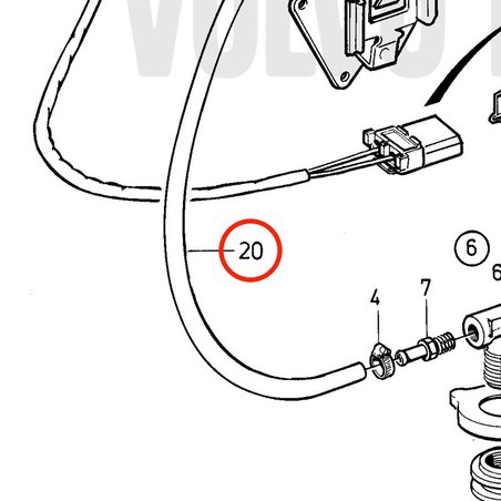 Original Volvo Penta Schlauch VOP942700 | MD2030