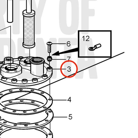 Couvercle d'origine Volvo Penta VOP833799 | MD2030