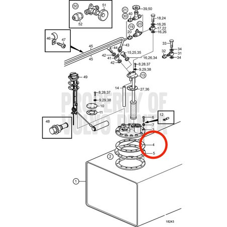 Joint d'origine Volvo Penta VOP859064 | MD2030