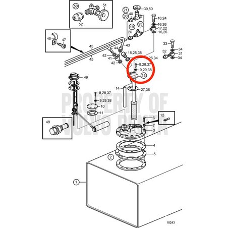 Original Volvo Penta elastische Unterlegscheibe VOP941905 | MD2030
