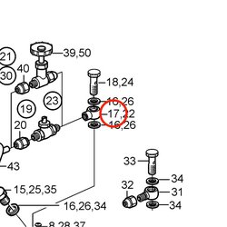 Original Volvo Penta Banjo Fitting VOP833857 | MD2030