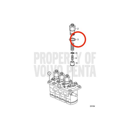 Anillo Tórico Original Volvo Penta VOP3580614 | D2-75
