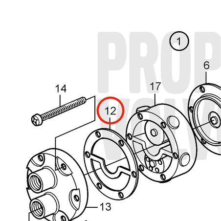 Junta Original Volvo Penta VOP3580200 | MD2030