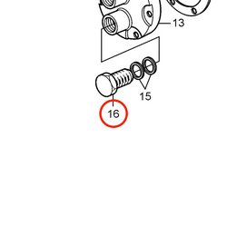 Tornillo Hueco Original Volvo Penta VOP3580204 | MD2030