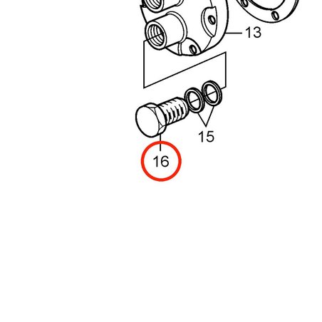Tornillo Hueco Original Volvo Penta VOP3580204 | MD2030