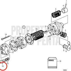 Tornillo Hueco Original Volvo Penta VOP3580204 | MD2030