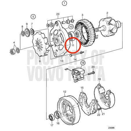 Rolamento de esferas original Volvo Penta VOP860432 | MD2030