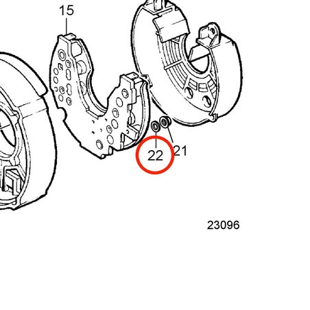 Arruela original Volvo Penta VOP980689 | MD2030