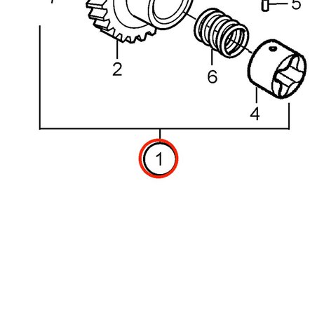 Engrenage d'origine Volvo Penta VOP3580569 | D2-75