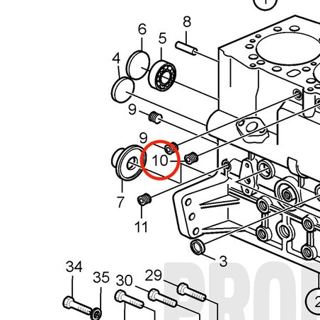 Original Volvo Penta Stecker VOP3583699 | D2-75