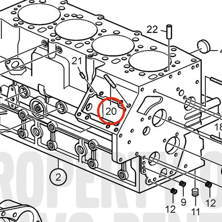 Original Volvo Penta Stehbolzen VOP3583705 | D2-75