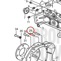 Parafuso original Volvo Penta VOP3583726 | D2-75
