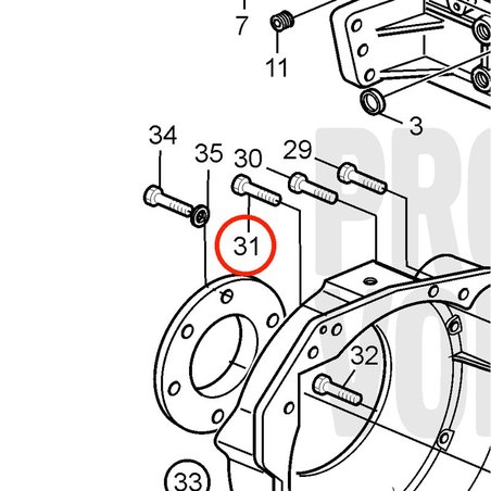 Tornillo Original Volvo Penta VOP11998890 | D2-75