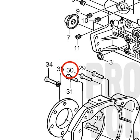 Parafuso original Volvo Penta VOP3583727 | D2-75