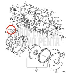 Parafuso original Volvo Penta VOP3583727 | D2-75