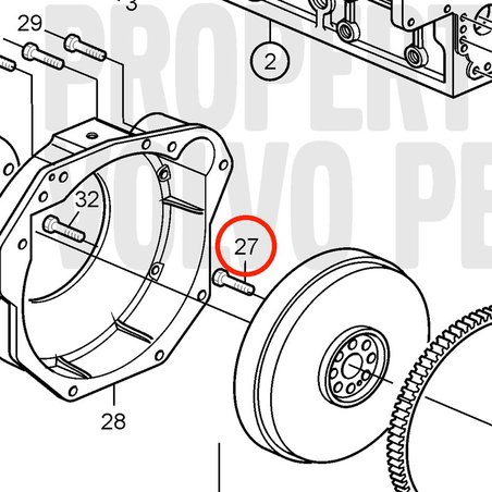 Original Volvo Penta Schraube VOP3580561 | D2-75