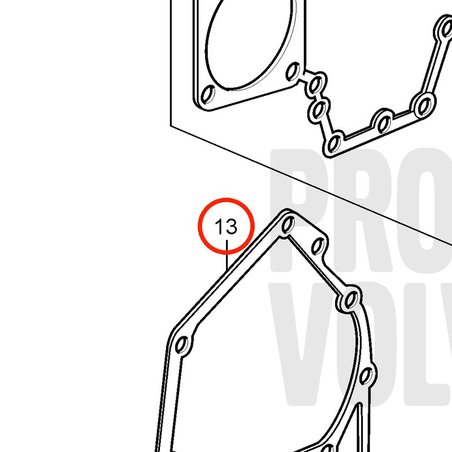 Junta original Volvo Penta VOP3583707 | D2-75