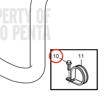 Original Volvo Penta Sechskantschraube VOP21246630 | D2-75