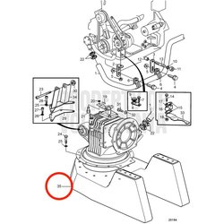 Supporto motore originale Volvo Penta VOP3842285 | D2-75