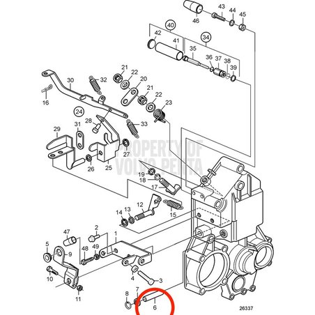 Essieu Volvo Penta d'origine VOP3583759 | D2-75