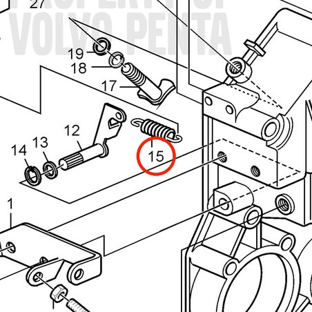 Molla originale Volvo Penta VOP3819063 | MD2030-D