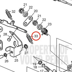 Ressort d'origine Volvo Penta VOP3580058 | MD2030