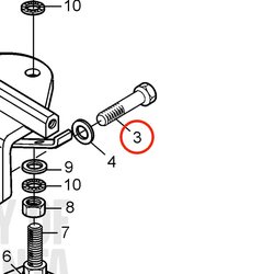 Parafuso original Volvo Penta VOP3583794 | D2-75