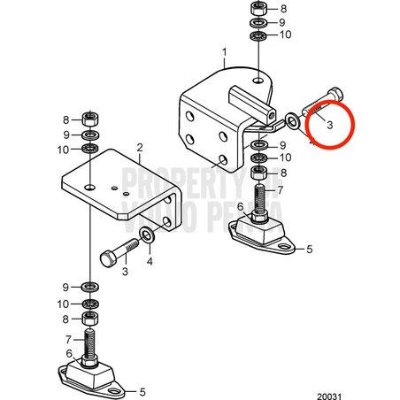 Vite originale Volvo Penta VOP3583794 | D2-75