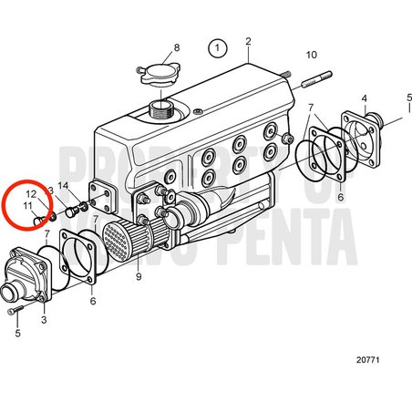 Tapón Original Volvo Penta VOP861918 | MD2030