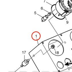 Original Volvo Penta Instrumentenabdeckung VOP3589136 | D2-75