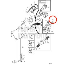 Pulsante di pressione originale Volvo Penta VOP3817577 | D2-75