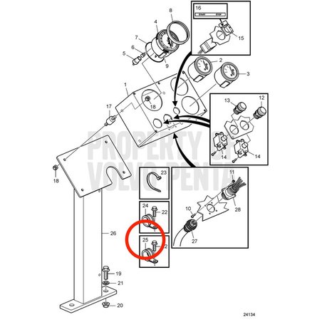 Abrazadera Original Volvo Penta VOP952633 | D2-75