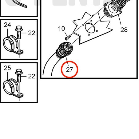 Faisceau de câbles d'origine Volvo Penta VOP3589089 | D2-75