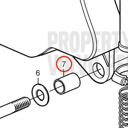 Entretoise d'origine Volvo Penta VOP3818117 | D2-75