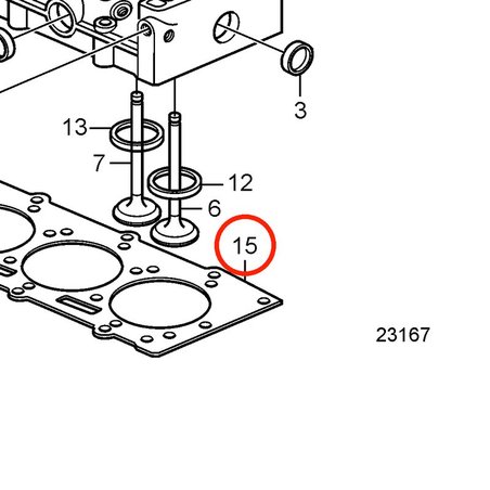 Junta de Culata Original Volvo Penta VOP21228429 | D2-75