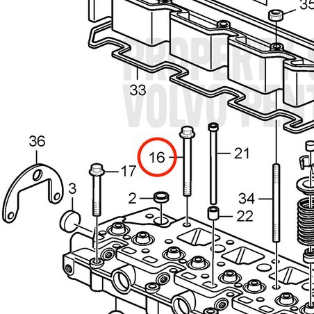 Tornillo Original Volvo Penta VOP3580483 | D2-75