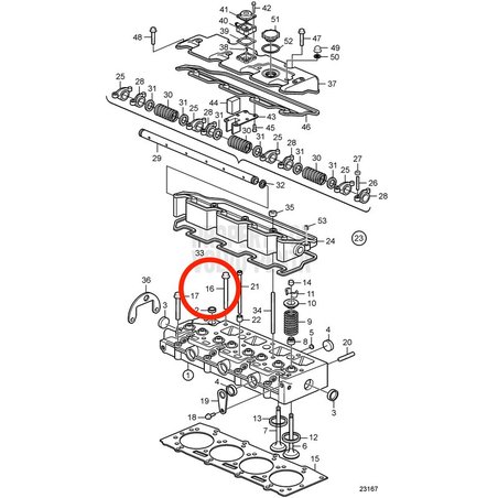 Parafuso original Volvo Penta VOP3580484 | D2-75