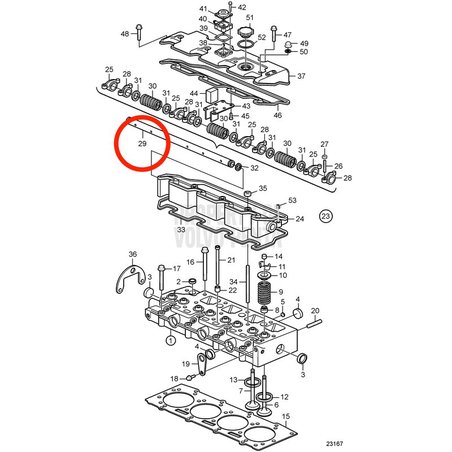 Eje Original Volvo Penta VOP3583547 | D2-75