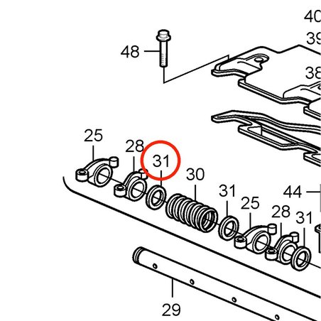 Arruela de ajuste genuína Volvo Penta VOP3580491 | D2-75